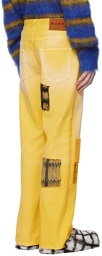 Marni Yellow Patch Jeans