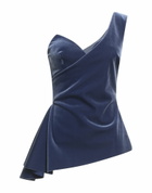 Chiara Boni La Petite Robe Womens Top Slate in Blue