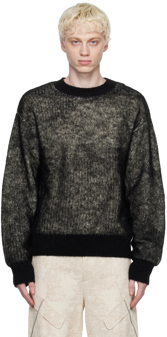 HELIOT EMIL Black Tied Zip Sweater Heliot Emil