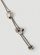 Alexander McQueen - Divided Skull Necklace in Silver
