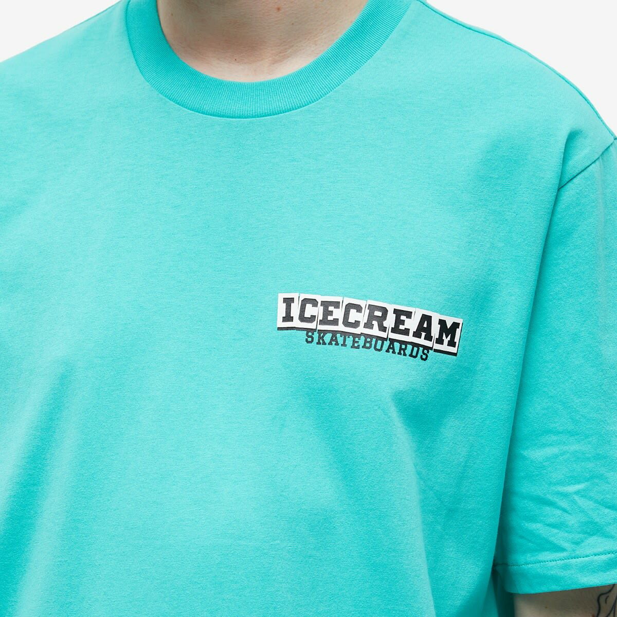 ICECREAM Men's IC Skateboards T-Shirt in Teal ICECREAM ICECREAM Men's IC Skateboards T-Shirt in Teal ICECREAM