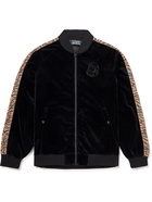 Billionaire Boys Club - Tiger-Print Velour Track Jacket - Black