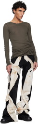 Swampgod Black Cutout Trousers