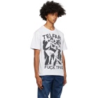 Telfar Off-White and Black Logo Graphic T-Shirt