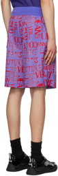 Versace Jeans Couture Blue Doodle Shorts