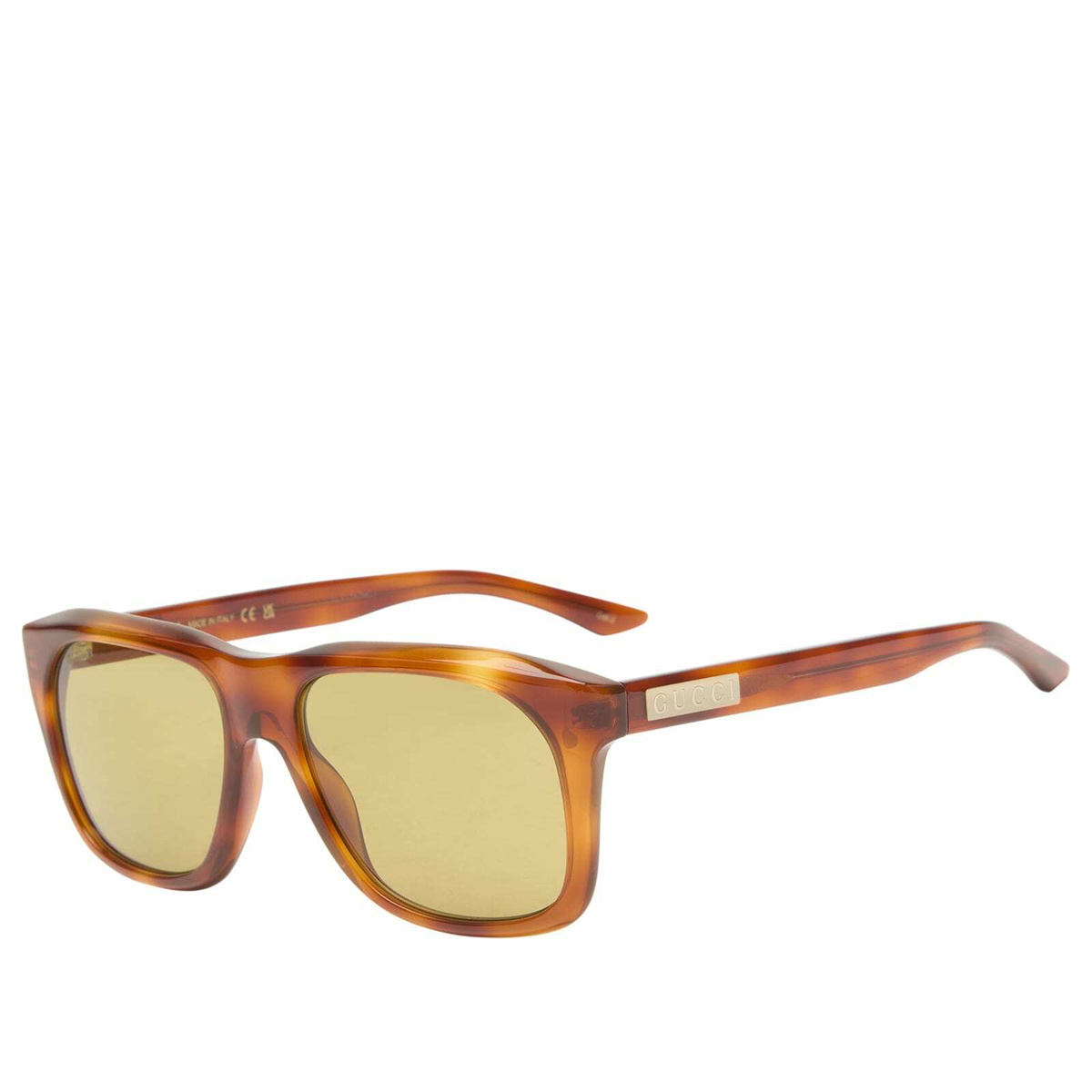 Gucci Men's GG2077S Sunglasses in Havana/Green Gucci