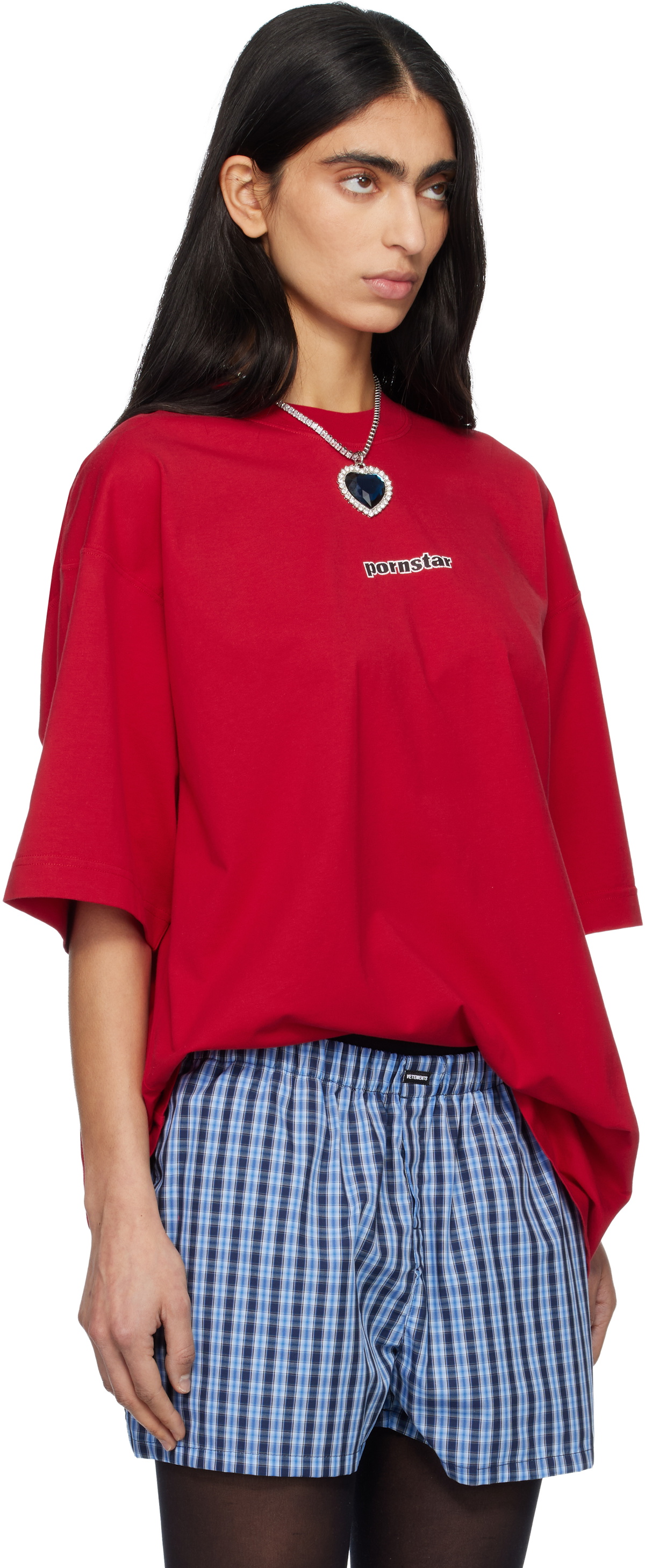 VETEMENTS Red 'Pornstar' T-shirt
