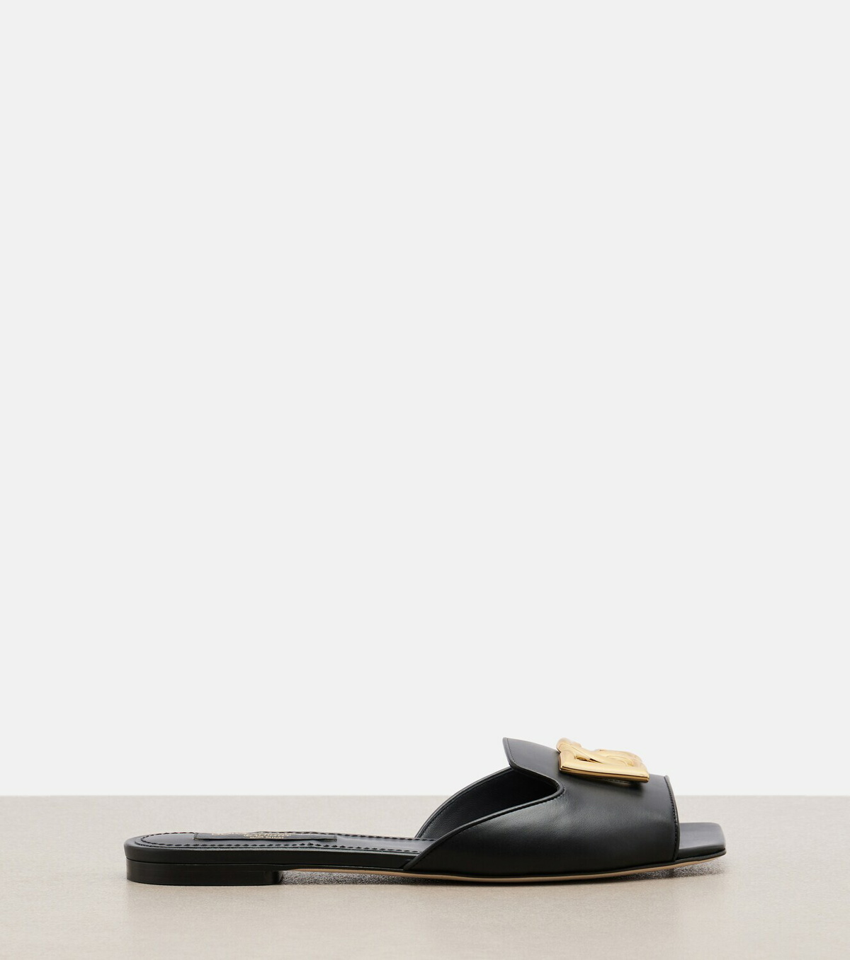 Dolce&Gabbana Abaya DG leather mules