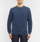Sunspel - Brushed Loopback Cotton-Jersey Sweatshirt - Men - Navy