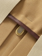 Bleu de Chauffe - Musette Business Leather and Webbing-Trimmed Canvas Weekend Bag
