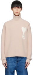 AMI Paris Pink Ami de Cœur Cloud Turtleneck