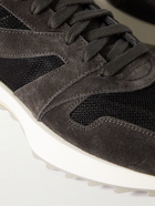 Fear of God - Panelled Suede and Mesh Sneakers - Black