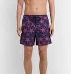 Vilebrequin - Moorea Mid-Length Printed Swim Shorts - Blue