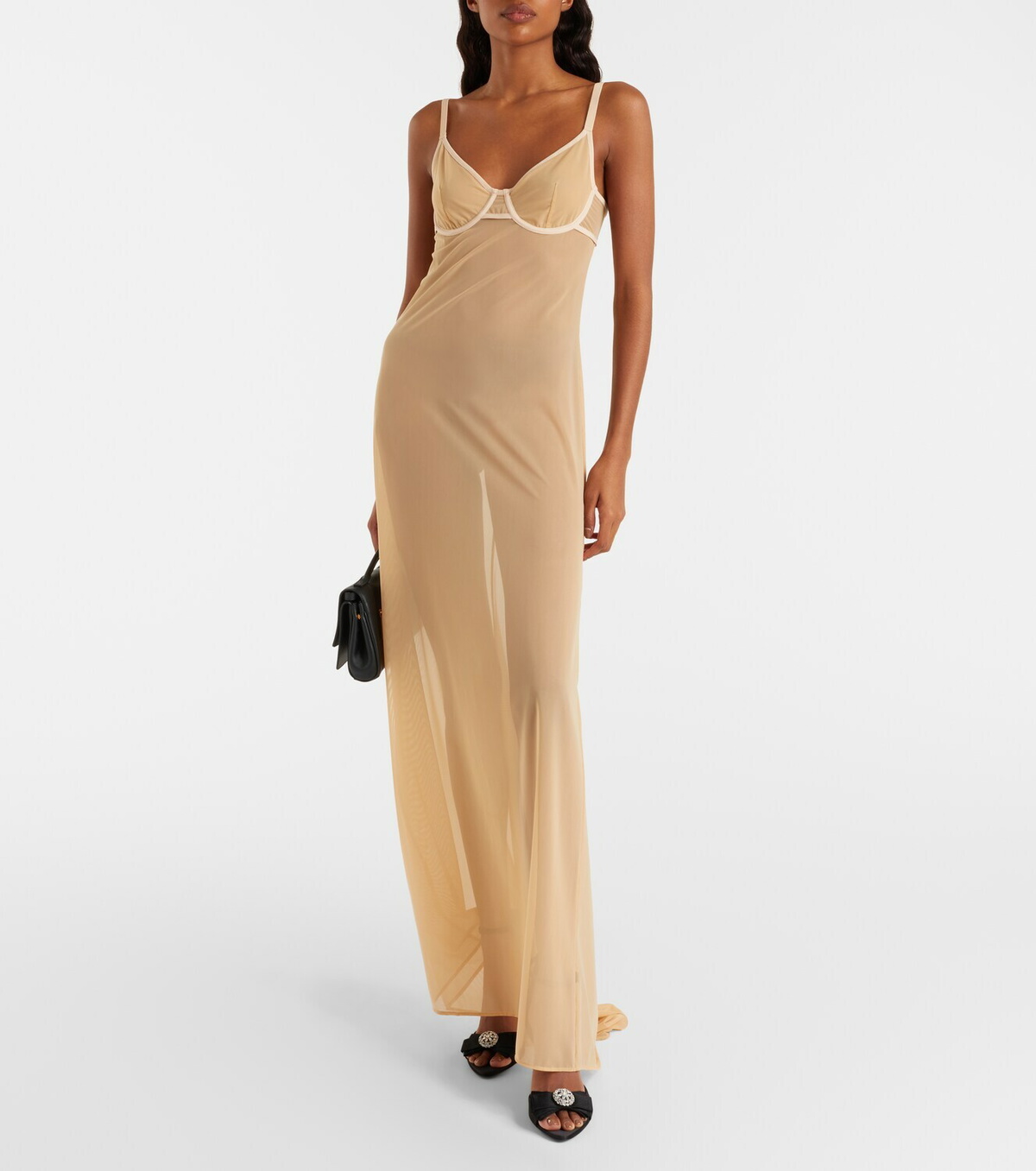 Balenciaga Sheer maxi dress