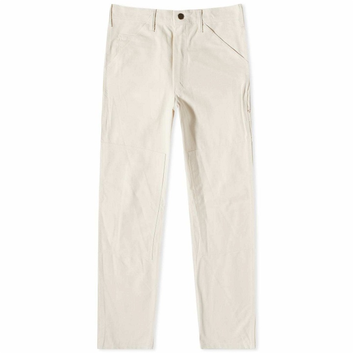 Photo: Stan Ray Men's Double Knee Painter Pant in Natural Drill