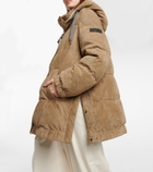 Brunello Cucinelli - Suede puffer jacket