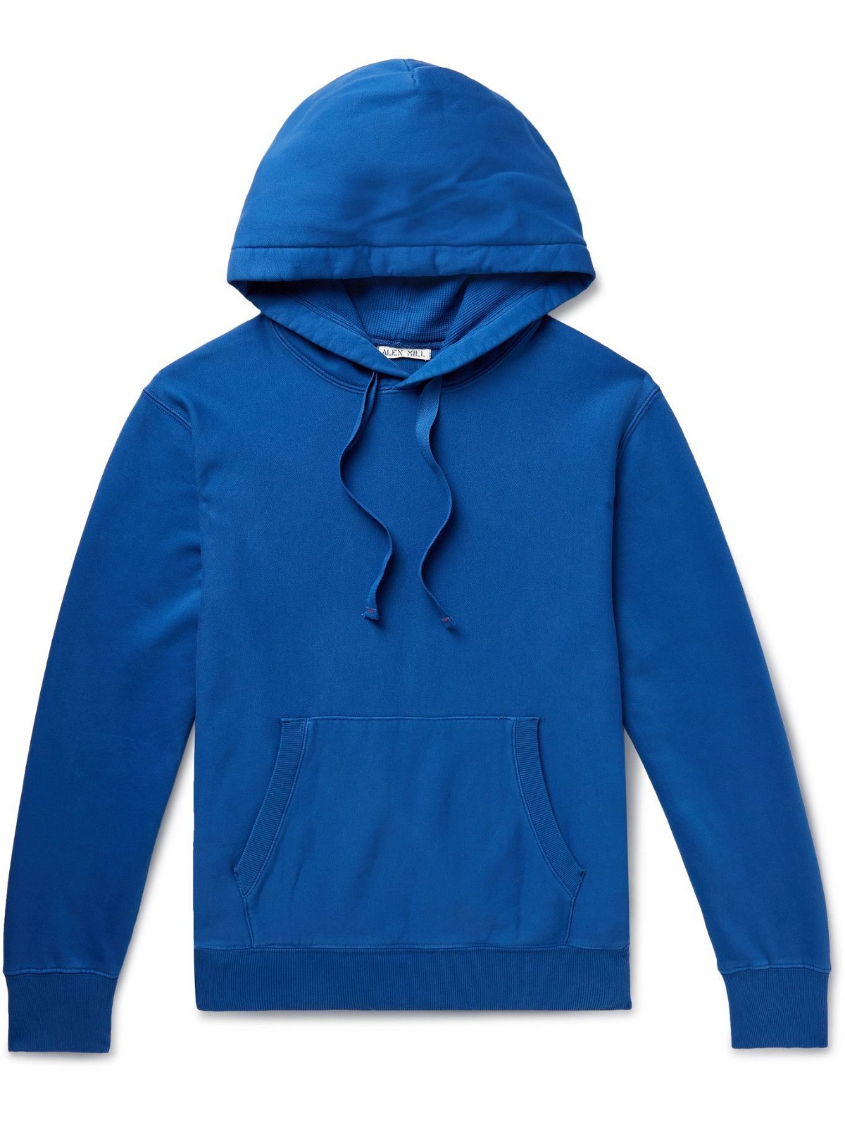 Alex Mill - Garment-Dyed Cotton-Jersey Hoodie - Blue Alex Mill