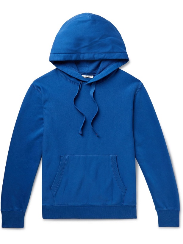 Photo: Alex Mill - Garment-Dyed Cotton-Jersey Hoodie - Blue