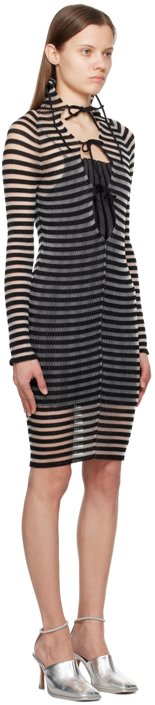 a. roege hove Black & White Ivy Midi Dress