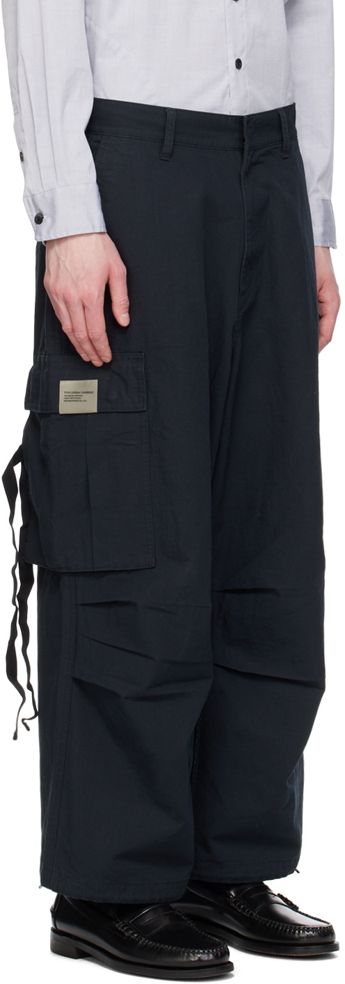 Neighborhood Black Wide Cargo Pants Neighborhood