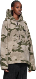 Essentials Khaki Polyester Hoodie