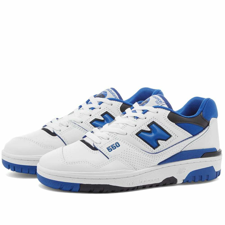 Photo: New Balance BB550SN1 Sneakers in White/Royal
