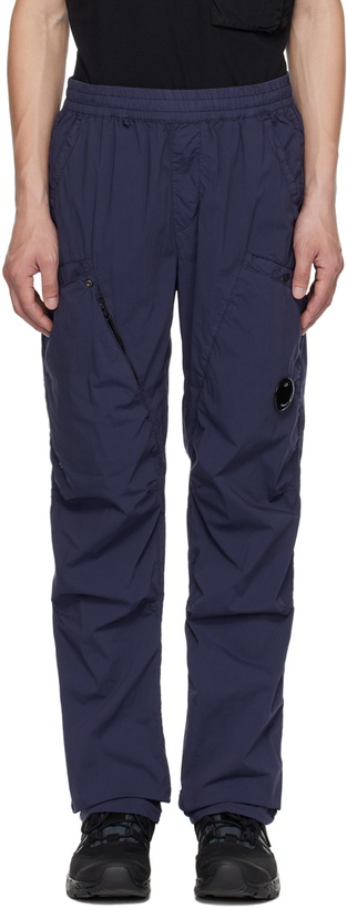 Photo: C.P. Company Navy Garment-Dyed Cargo Pants