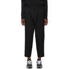 Comme des Garcons Homme Deux Black Wool Gabardine Trousers