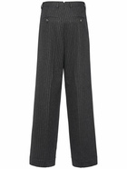 AMI PARIS High Rise Wool Wide Pants