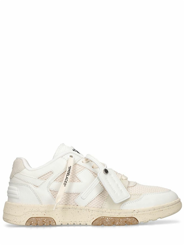 Photo: OFF-WHITE - Slim Out Of Office Leather Sneakers