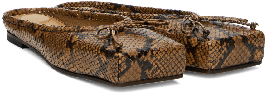 JACQUEMUS Brown La Casa 'Les mules plates Ballet' Ballerina Flats