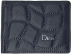 Dime Navy Quilted Bifold Wallet