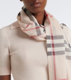 Burberry Burberry Check wool and silk scarf