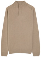Aurélien City Wool and Cashmere-blend Jumper Taupe