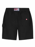MC2 Saint Barth Man Comfort And Stretch Black Swim Shorts