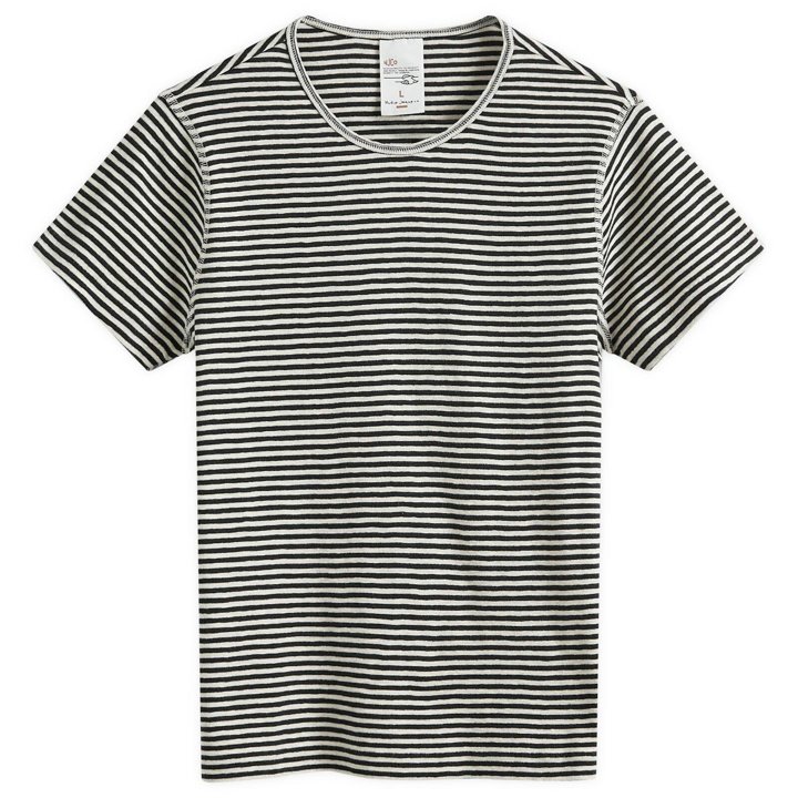 Photo: Nudie Jeans Co Women's Nudie Eve Stripe Slub T-Shirt in Ecru/Black