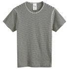 Nudie Jeans Co Women's Nudie Eve Stripe Slub T-Shirt in Ecru/Black