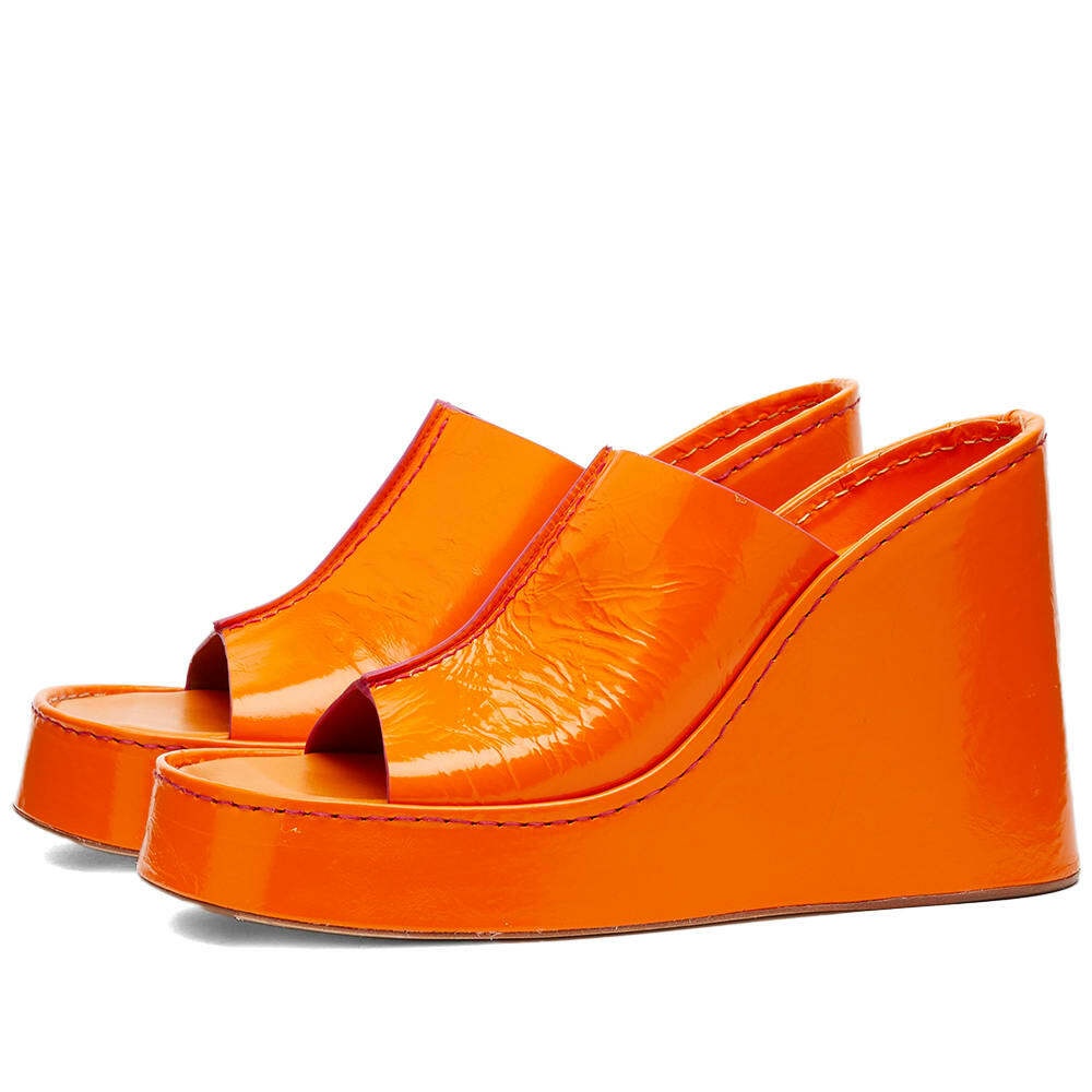 MIISTA Women's Rhea Wedge Sandal in Orange MIISTA
