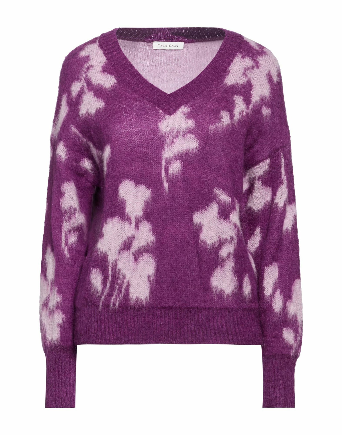 Manila Grace Womens Sweater in Purple