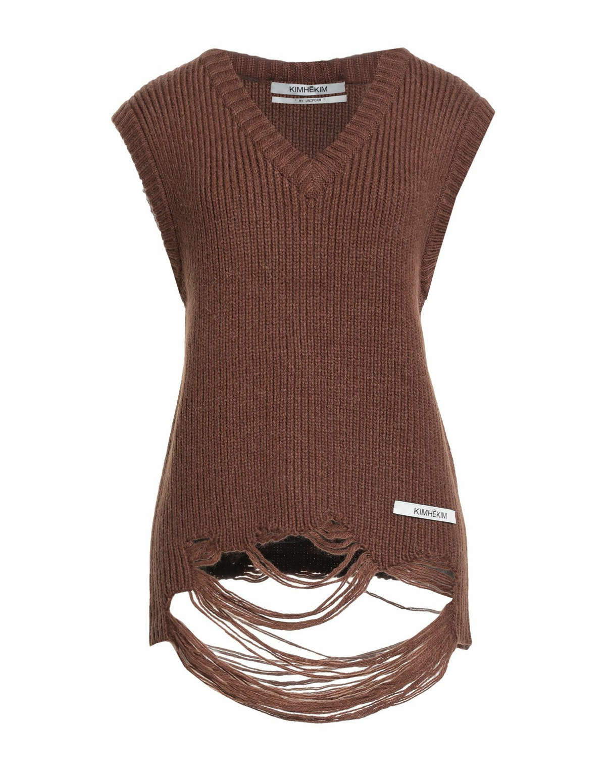 Kimhekim Womens Sweater in Brown