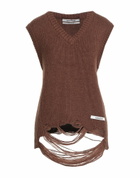 Kimhekim Womens Sweater in Brown