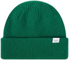 Norse Projects Men's Norse Beanie in Bottle Green