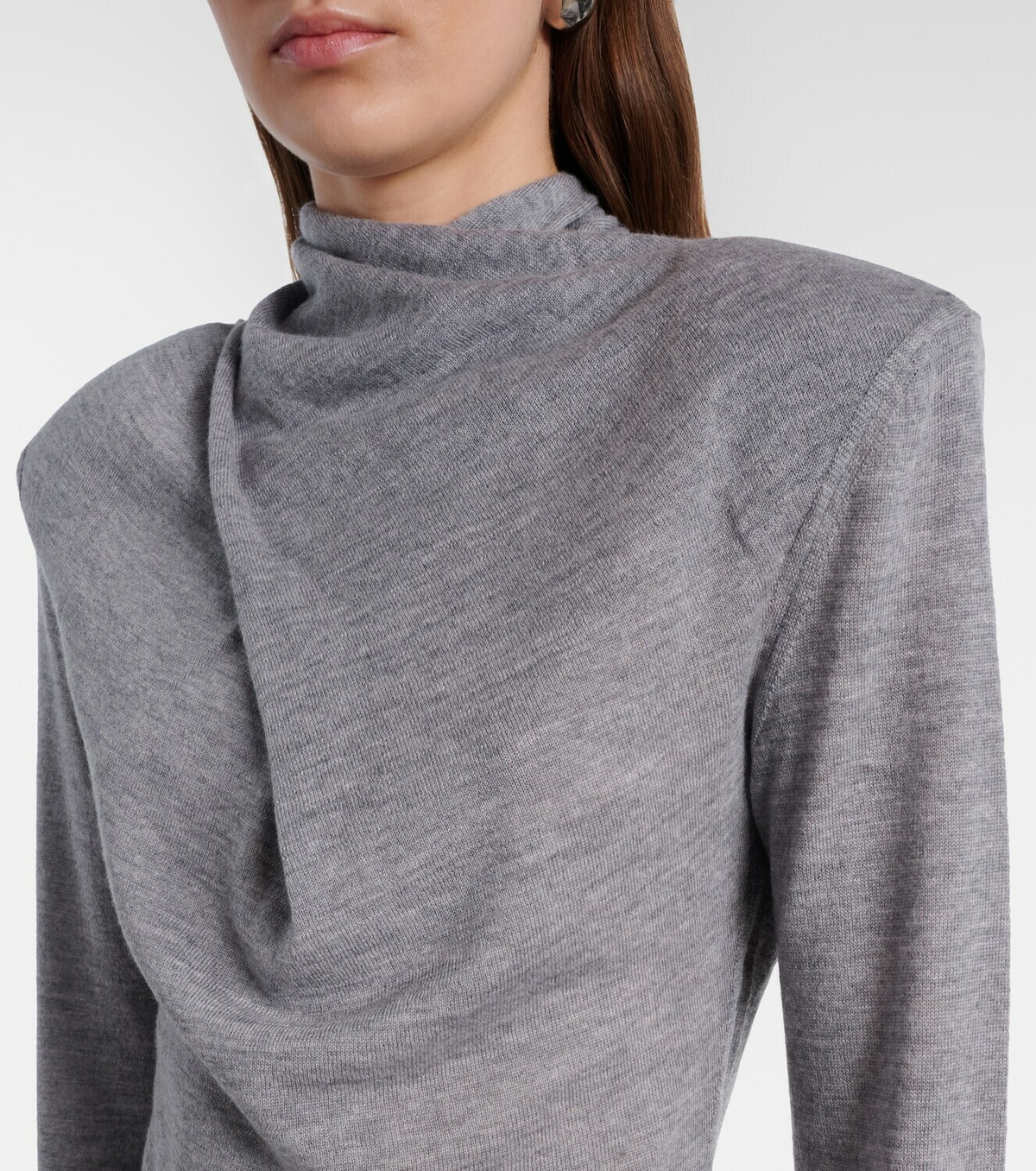 The Attico Virgin wool turtleneck sweater