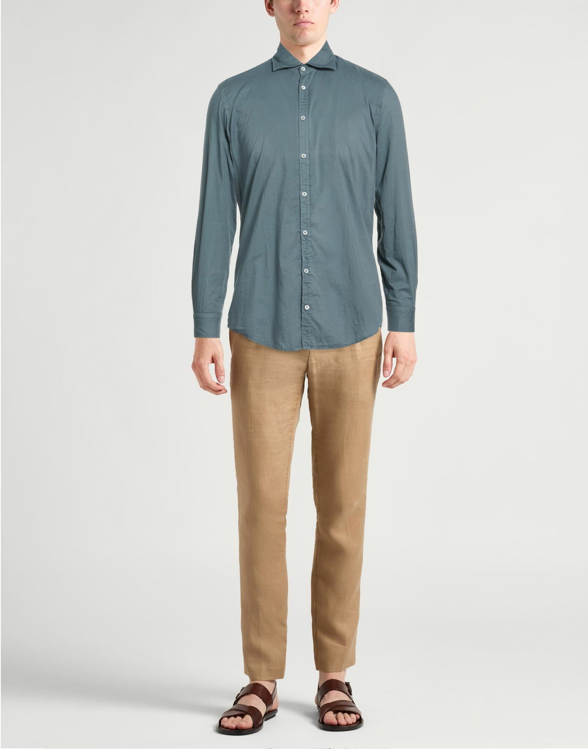 Massimo Alba Mens Shirt Slate in Blue