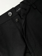 Willy Chavarria - Chilango Straight-Leg Pleated Woven Bermuda Shorts - Black