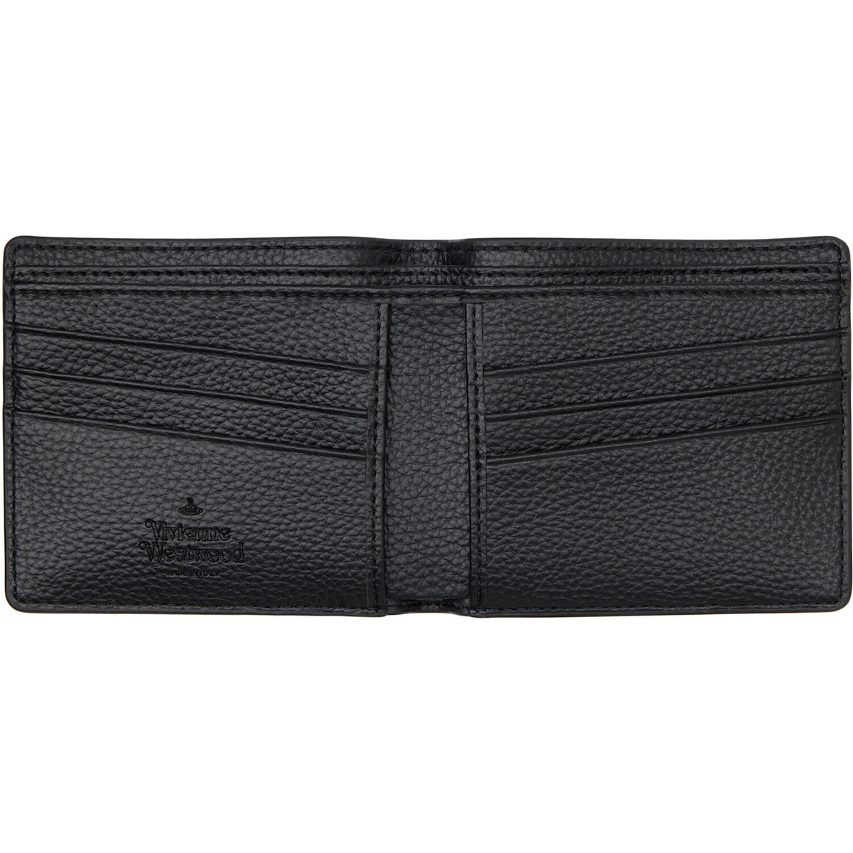 Vivienne Westwood Black Faux-Leather Man. Billfold Wallet