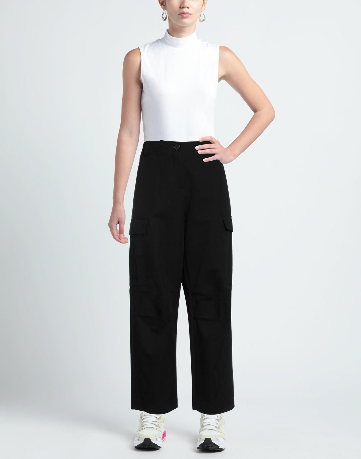 Isabel Benenato Womens Pants in Black