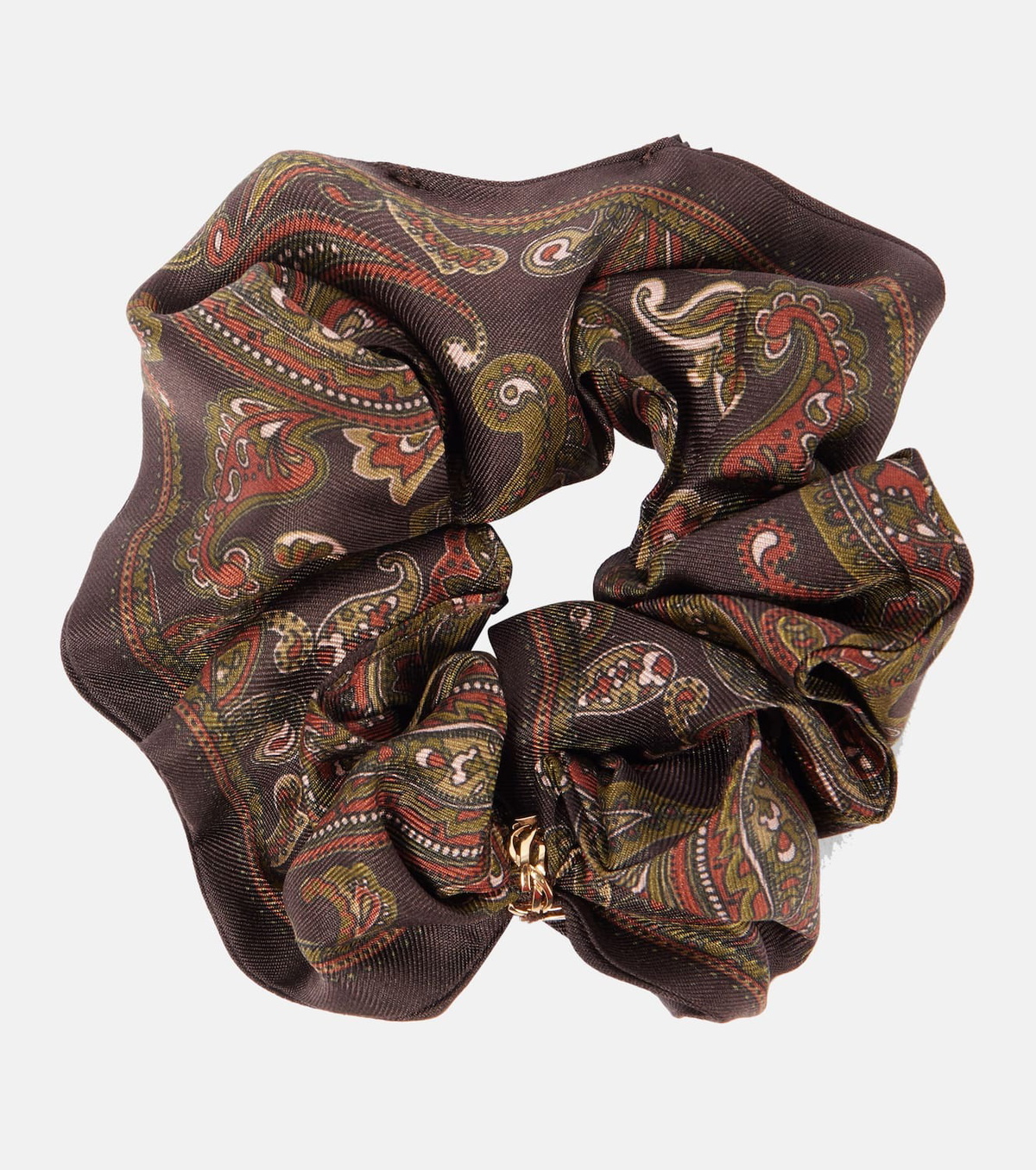Saint Laurent Logo paisley silk scrunchie