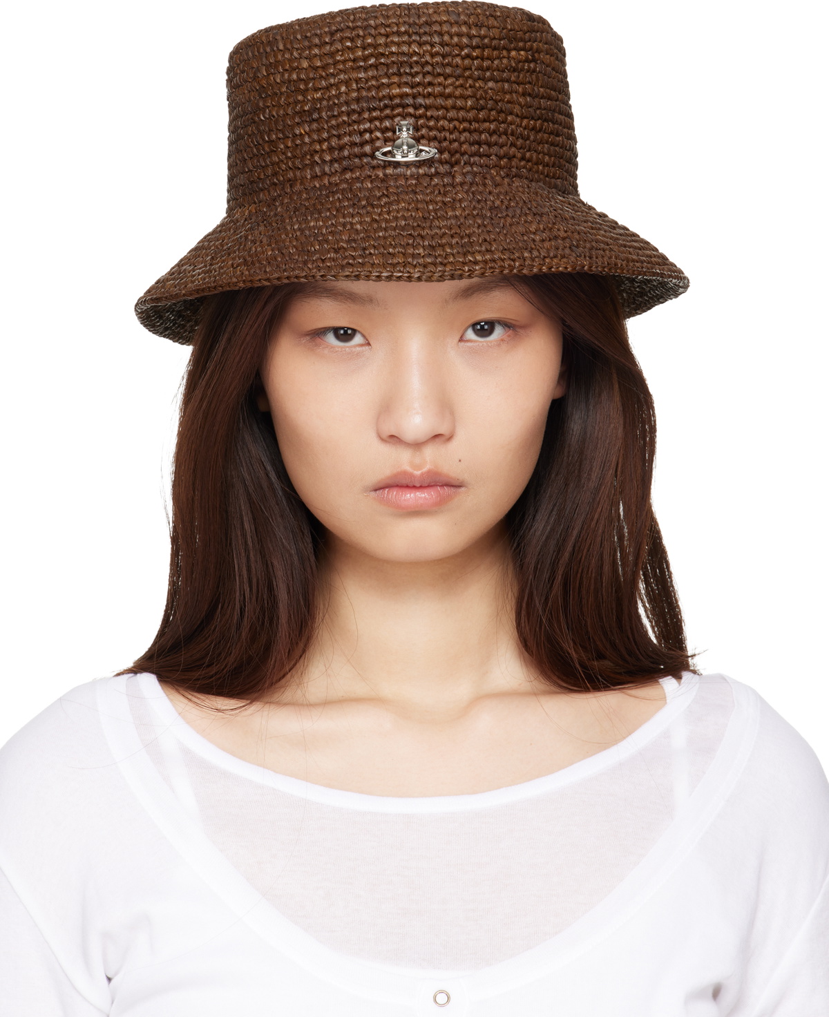 Vivienne Westwood Brown & Purple Orb Lining Bucket Hat Vivienne