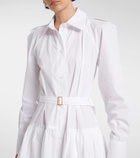 Patou Belted cotton poplin shirtdress